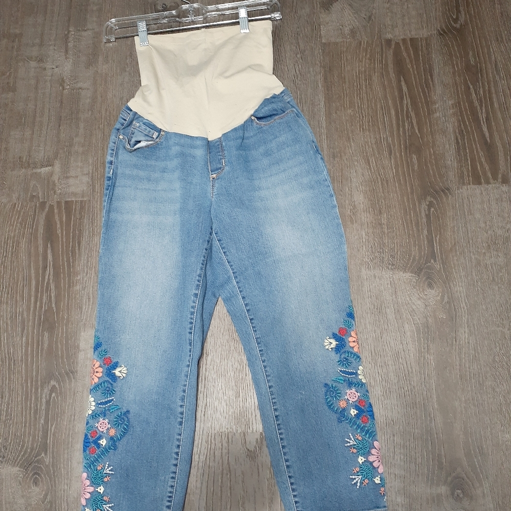 Maternity capri blue Jean's